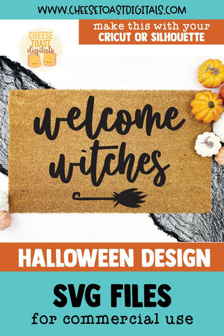 Halloween Doormat SVG | Welcome Witches SVG Cheese Toast Digitals 