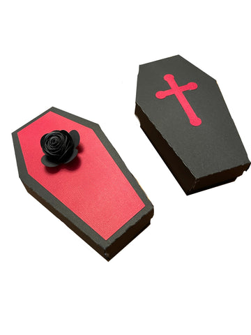 Halloween Dracula's Coffin Treat Boxes SVG Sharia Morton Designs 