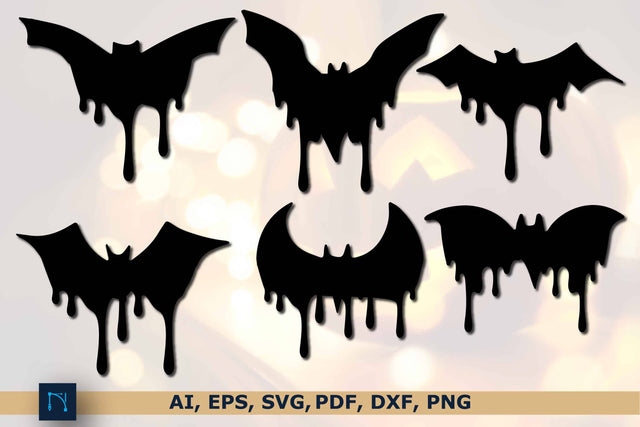 Halloween Dripping Blood Bat SVG Bundle SVG MD JOYNAL ABDIN 