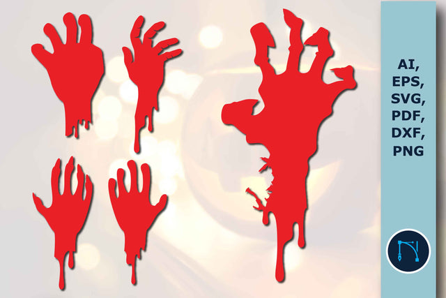 Halloween Dripping Blood Hand SVG Bundle SVG MD JOYNAL ABDIN 