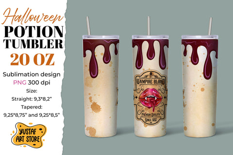 Halloween dripping tumbler sublimation. Vampire Blood design Sublimation Yustaf Art Store 