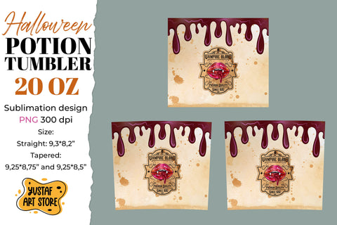 Halloween dripping tumbler sublimation. Vampire Blood design Sublimation Yustaf Art Store 