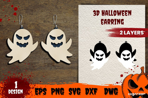 Halloween Earrings | Glowforge | Laser cut SVG SvgOcean 