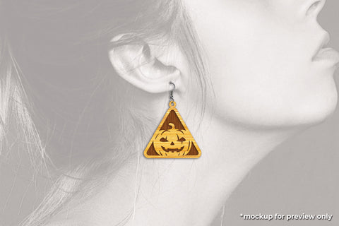 Halloween Earrings - Laser Cut Files SVG SVG Slim Studio 