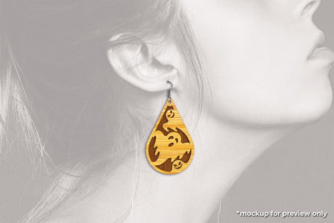 Halloween Earrings - Laser Cut Files SVG SVG Slim Studio 