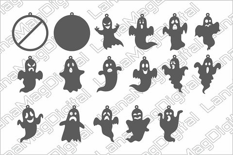 Halloween earrings svg Ghost svg Earrings cut file SVG LanaMagDigital 