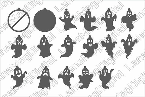 Halloween earrings svg Ghost svg Earrings cut file SVG LanaMagDigital 