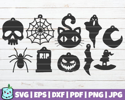 Halloween Earrings SVG MintyMarshmallows 