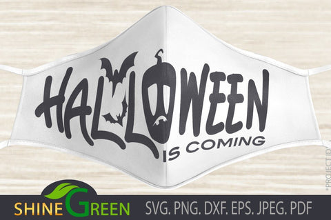 Halloween Face Mask SVG SVG Shine Green Art 