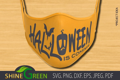 Halloween Face Mask SVG SVG Shine Green Art 