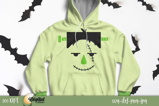Halloween Faces SVG. Frankenstein Faces SVG. SVG Evgenyia Guschina 