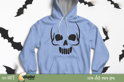 Halloween Faces SVG. Scary Skull Faces SVG. SVG Evgenyia Guschina 