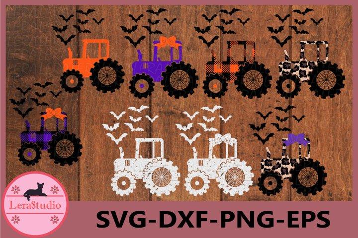 Halloween Farm Tractor Svg SVG Lerastudio 