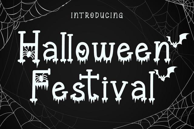 Halloween Festival Font AEN Creative Store 