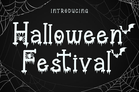 Halloween Festival Font AEN Creative Store 