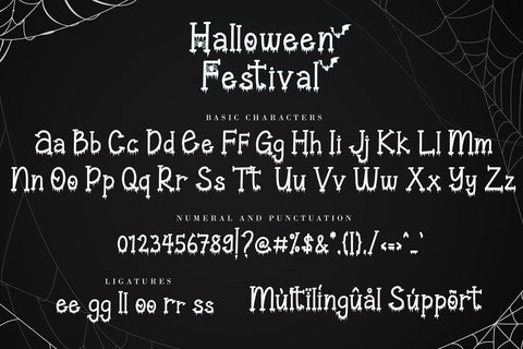 Halloween Festival Font AEN Creative Store 