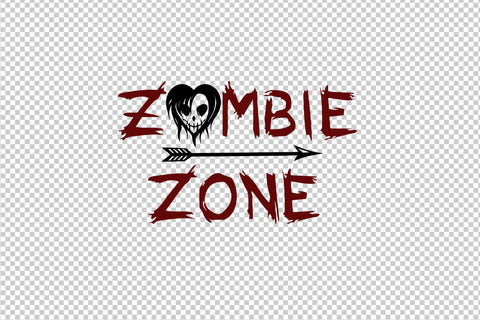 Halloween file, Zombie zone, SVG file SVG Boertiek 