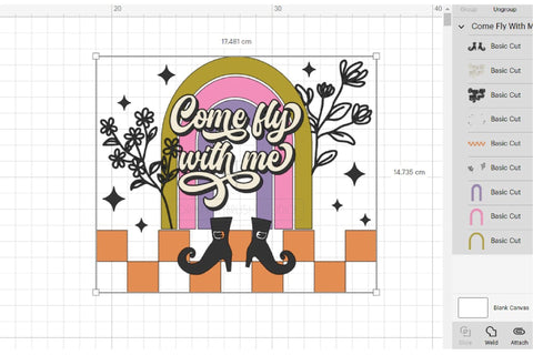 Halloween Floral Witch SVG File Retro Halloween Quote SVG OrangeBrushStudio 