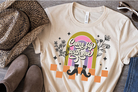 Halloween Floral Witch SVG File Retro Halloween Quote SVG OrangeBrushStudio 