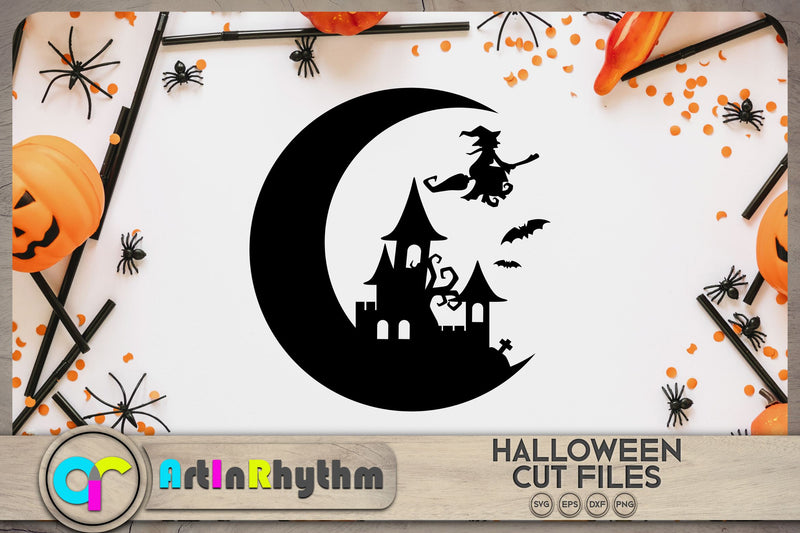 Halloween flying witch SVG SVG Artinrhythm shop 