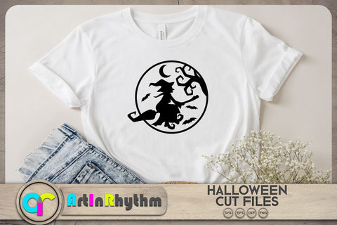 Halloween flying witch SVG SVG Artinrhythm shop 