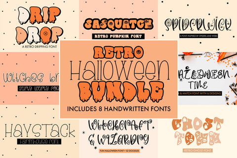 Halloween Font Bundle SVG Freeling Design House 
