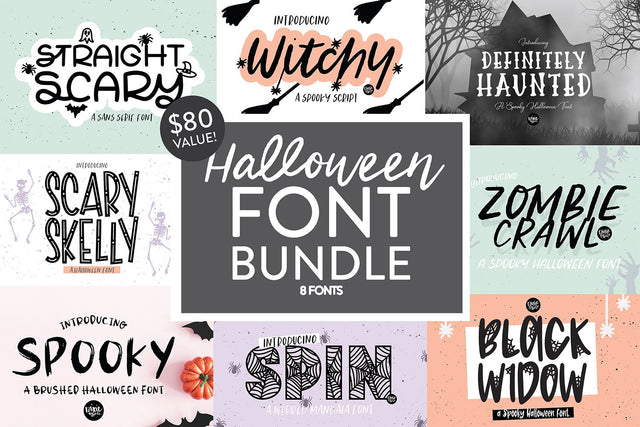 Halloween Font Bundle V1 Font Blush Font Co. 