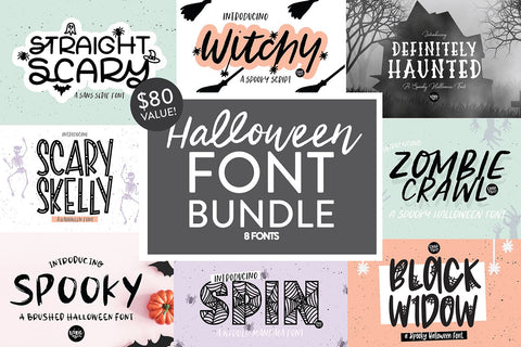 Halloween Font Bundle V1 Font Blush Font Co. 