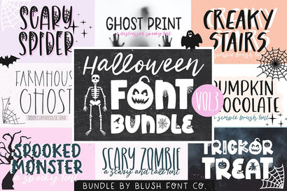 Halloween Font Bundle V3 Font Blush Font Co. 