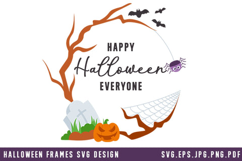 Halloween Frames Bundle SVG dapiyupi store 