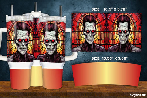 Halloween Frankenstein Bundle | Tumbler | Mug | Pen Sublimation SvgOcean 