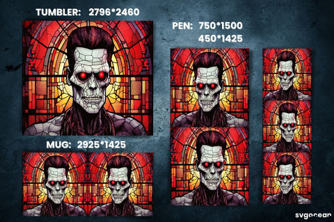 Halloween Frankenstein Bundle | Tumbler | Mug | Pen Sublimation SvgOcean 