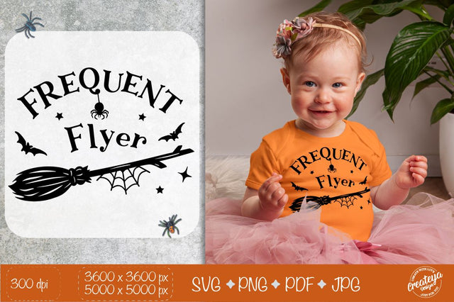 Halloween Frequent flyer, Witch quote SVG, Witchy quotes SVG Halloween SVG SVG Createya Design 