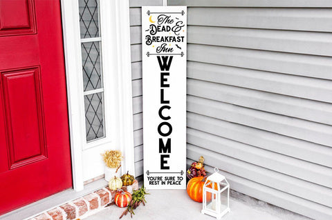 Halloween Front porch Sign SVG - Dead and Breakfast SVG Pickled Thistle Creative 