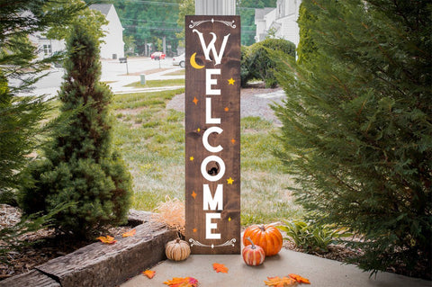 Halloween Front Porch Sign SVG - Halloween Welcome Sign SVG Pickled Thistle Creative 