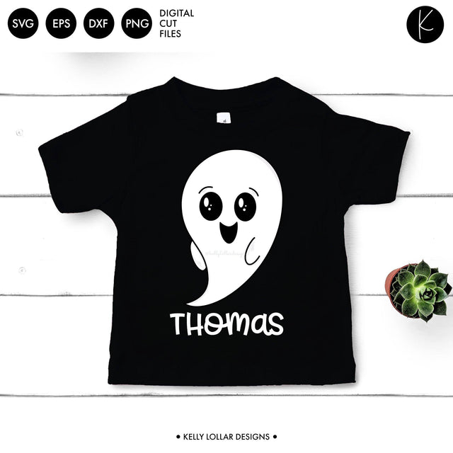 Halloween Ghost Character SVG Kelly Lollar Designs 