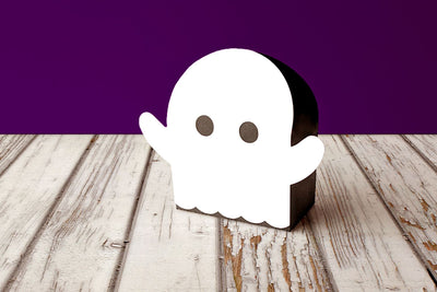 Halloween Ghost Gift Box SVG 3D Paper Risa Rocks It 