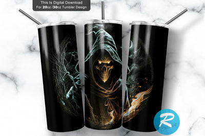 Halloween Ghost Man 20 oz / 30 oz Tumbler PNG Sublimation Regulrcrative 