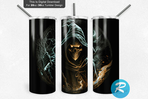 Halloween Ghost Man 20 oz / 30 oz Tumbler PNG Sublimation Regulrcrative 