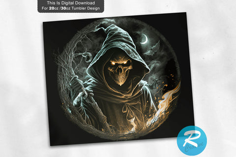 Halloween Ghost Man 20 oz / 30 oz Tumbler PNG Sublimation Regulrcrative 