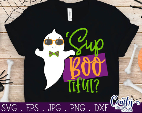 Halloween - Ghost - Sup Bootiful - Beautiful Ghost SVG Crafty Mama Studios 