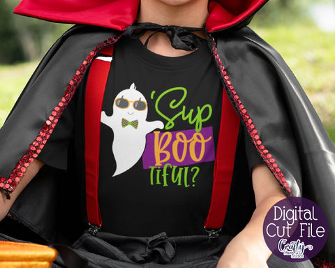 Halloween - Ghost - Sup Bootiful - Beautiful Ghost SVG Crafty Mama Studios 