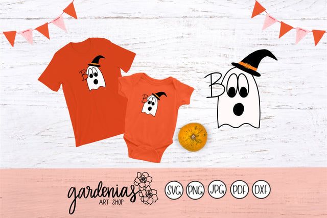 Halloween Ghost Witch SVG Gardenias Art Shop 