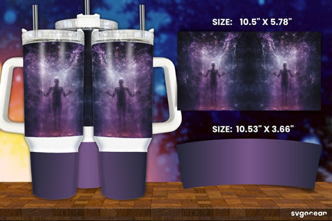 Halloween Ghost Wrap Bundle | Tumbler | Mug | Pen Sublimation SvgOcean 