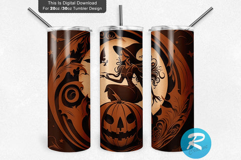 Halloween ghoust man pumpkin 20 oz / 30 oz Tumbler PNG Sublimation Regulrcrative 