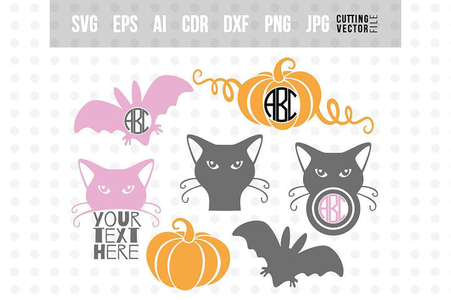 Halloween Girl monogram SVG SVG VectorSVGdesign 