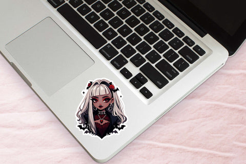 Halloween Girl Printable Halloween Stickers Bundle Sublimation OrangeBrushStudio 