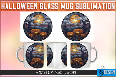 Halloween Glass 11 | 15 Oz Mug Sublimation Sublimation Fly Design 