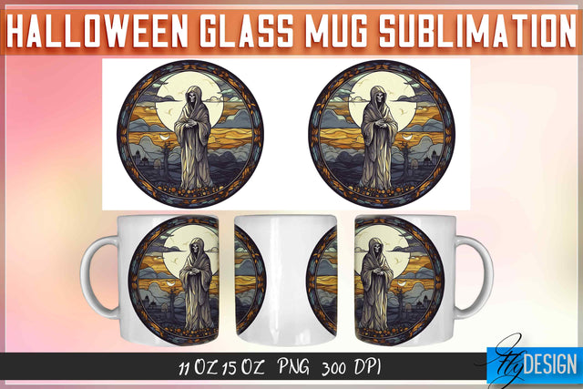 Halloween Glass 11 | 15 Oz Mug Sublimation Sublimation Fly Design 