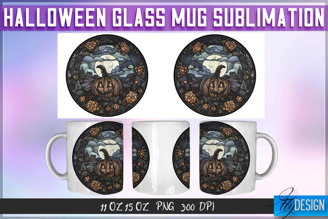 Halloween Glass 11 | 15 Oz Mug Sublimation Sublimation Fly Design 